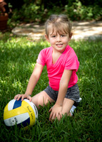 Harper's First Volleyball Clinic